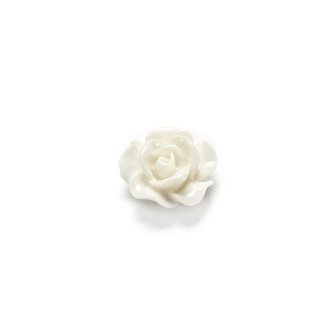 Decorative adhesive element Rose 10 mm white 1 pc.