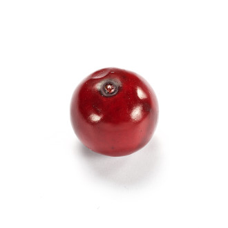 Decorative element 18×17 mm Apple red 1 pc.