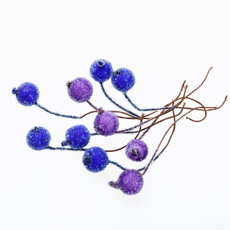 Decorative element Berry purple 1 pc