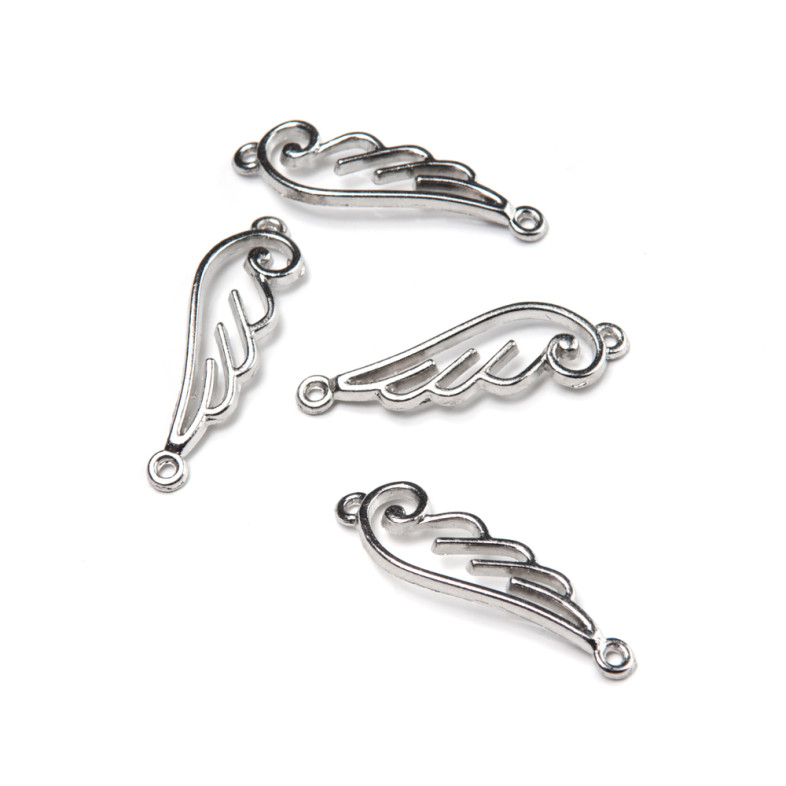Metal connector Wing 34×10 mm cupronickel 1 pc.