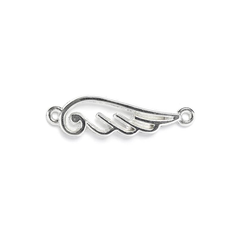 Metal connector Wing 34×10 mm cupronickel 1 pc.