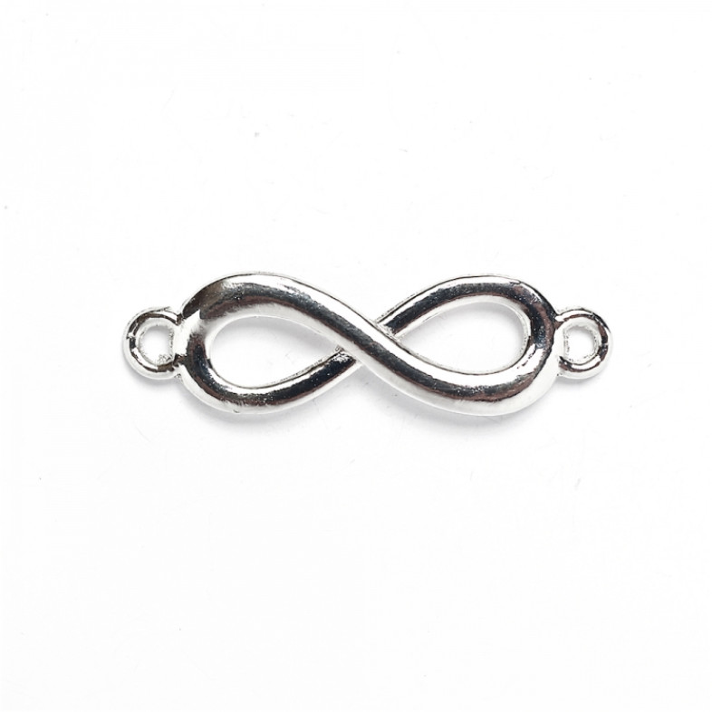Metal connector Infinity 29×8 mm cupronickel 1 pc.