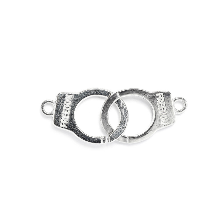 Metal connector Handcuffs 40×15 mm cupronickel 1 pc.