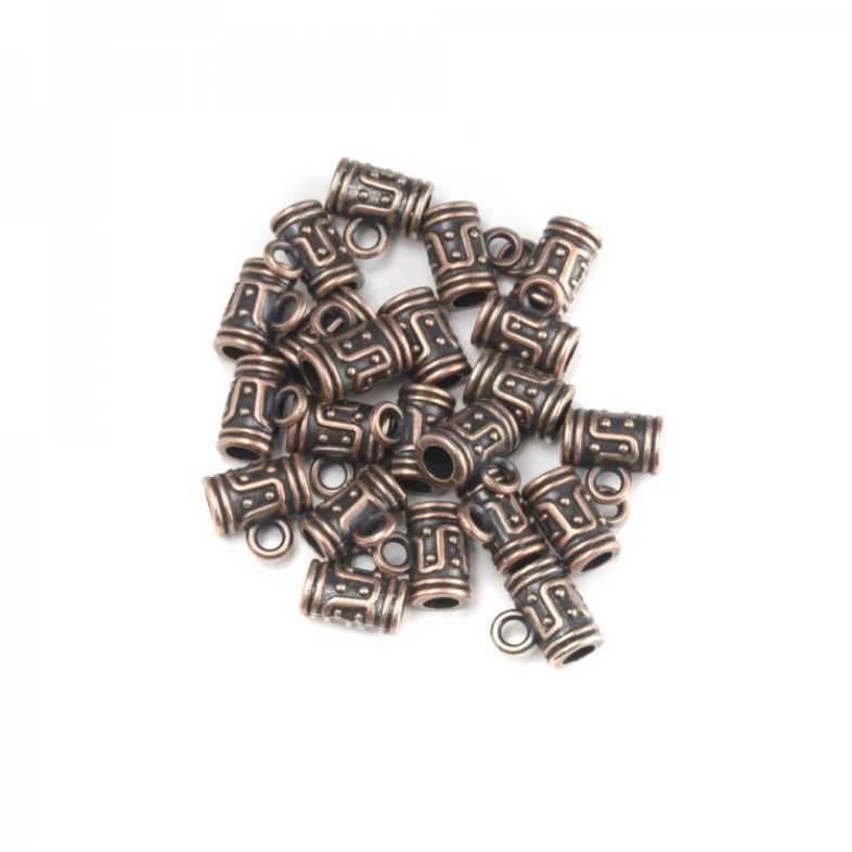Metalowa podstawa do zawieszek 10x5 mm w kolorze miedzianym 1 szt
