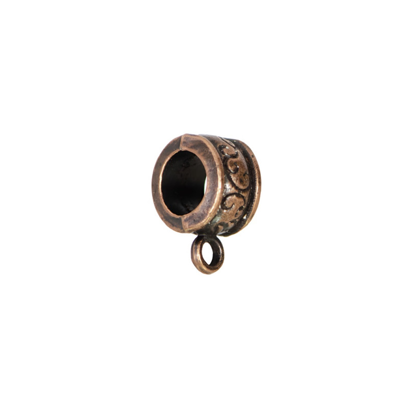 Metalowa podstawa do zawieszek 8x5 mm w kolorze miedzianym 1 szt