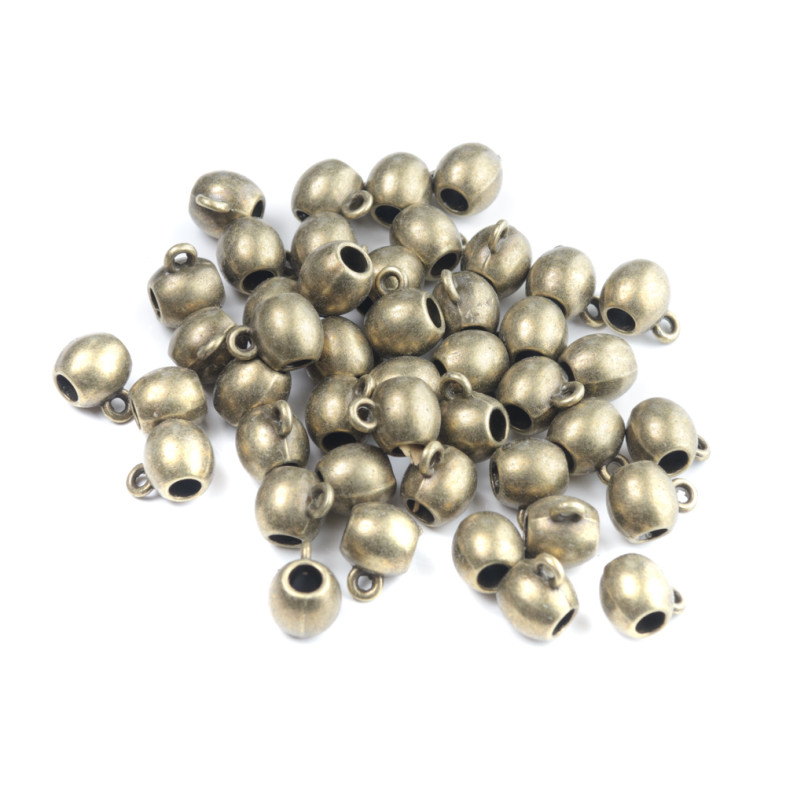 Metalowa podstawa do zawieszek 8x8 mm w kolorze brązu 1 szt