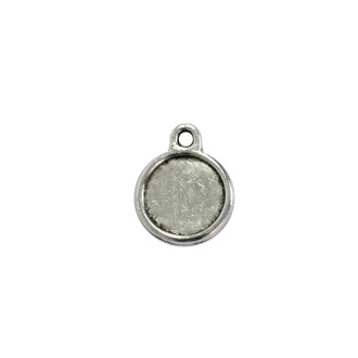 Podstawa do wklejania kamyków i kaboszonów 12x12 mm w kolorze srebrnym 1 szt