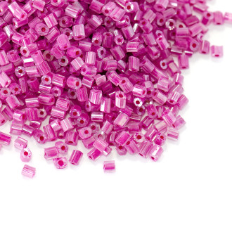 Chopped beads H (2.1 mm) bright pink pack of 20 g