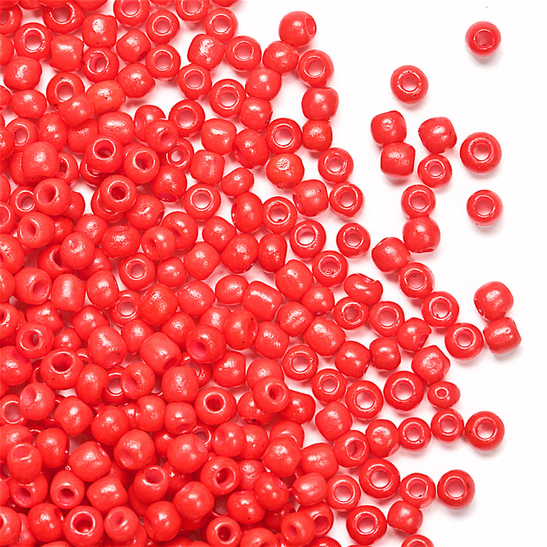 Beads calibrated 12 (1.8 mm) bright red pack of 10 g