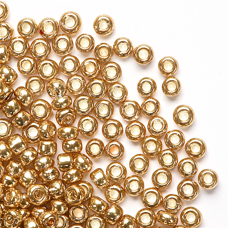 Beads calibrated 12 (1.8 mm) gold pack of 10 g