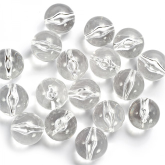 Koralik plastikowy 20 mm przezroczysty 1 szt