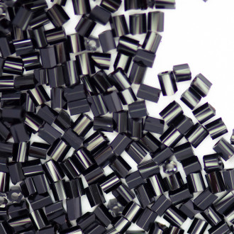 Chopped beads H (2.1 mm) black pack of 20 g