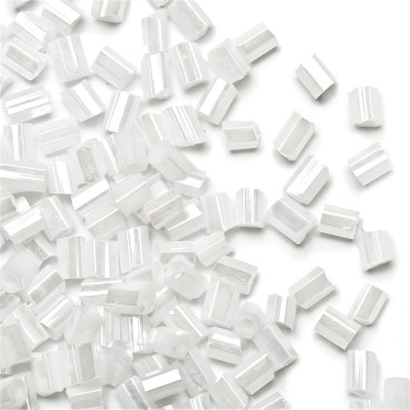 Chopped beads H (2.1 mm) white pack of 20 g