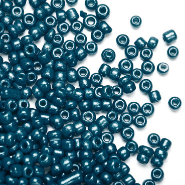 Small round beads 12 (1.8 mm) dark turquoise pack of 20 g