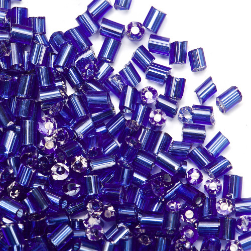 Chopped beads H (2.1 mm) dark blue pack of 20 g