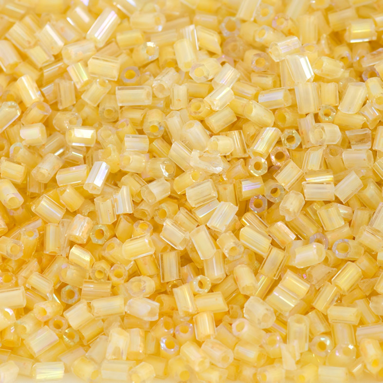 Beads cut H (2.1 mm) golden rainbow pack of 20 g