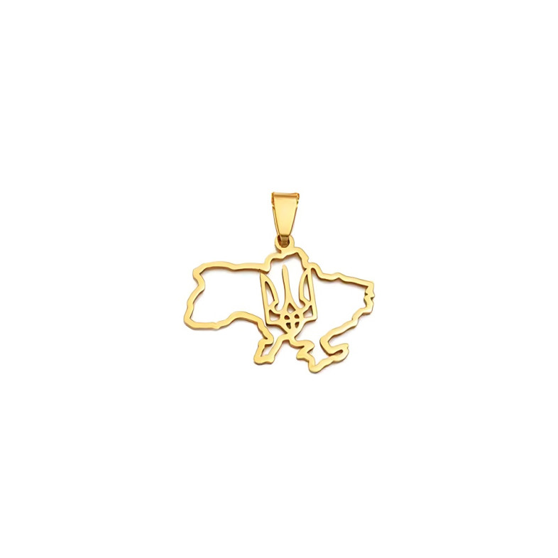 Chain with pendant Ukraine with coat of arms gold 1 pc.
