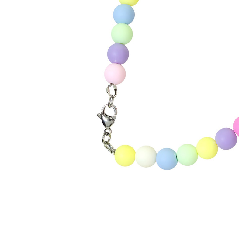 Necklace Heart mix of colors (handmade) 1 pc.