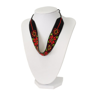 Choker z kwiatami (ręcznie wykonany) 1 szt