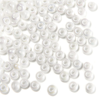 46205 koraliki czeskie Preciosa biały op.5 gr