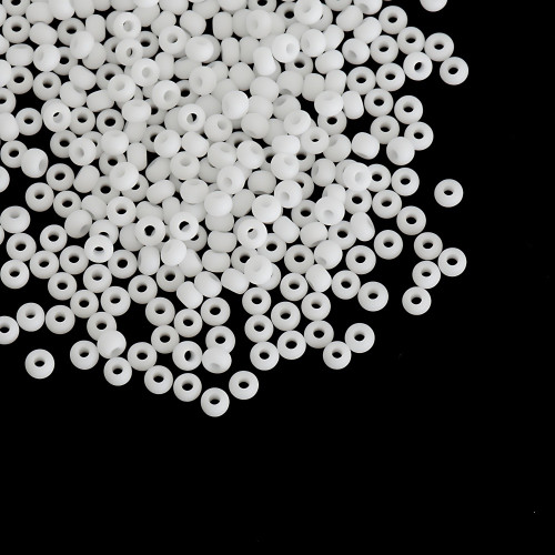03050/1 Czech beads Preciosa white matte pack of 5 g