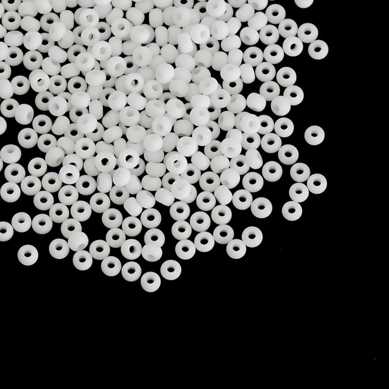 03050/1 Czech beads Preciosa white matte pack of 5 g