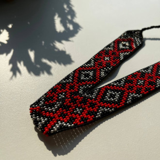 Choker w stylu etnicznym (ręcznie wykonany) 1 szt