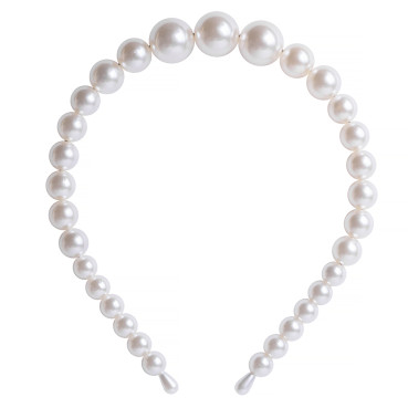 White pearl hoop 1 pc