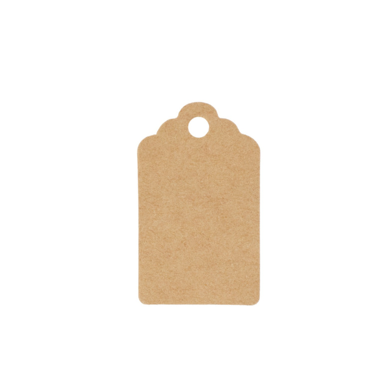 Etykieta papierowa 50x30 mm Handmade with love brązowy 1 szt