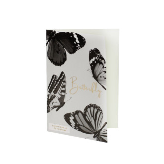 Pocztówka 120x85 mm czerni i bieli Butterfly 1 szt