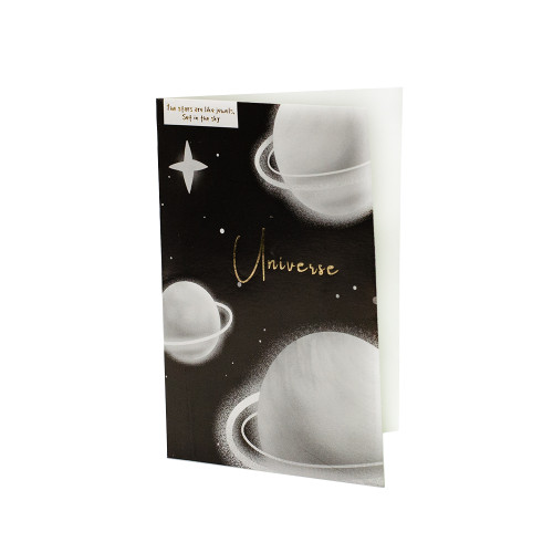 Pocztówka 120x85 mm czerni i bieli Universe 1 szt
