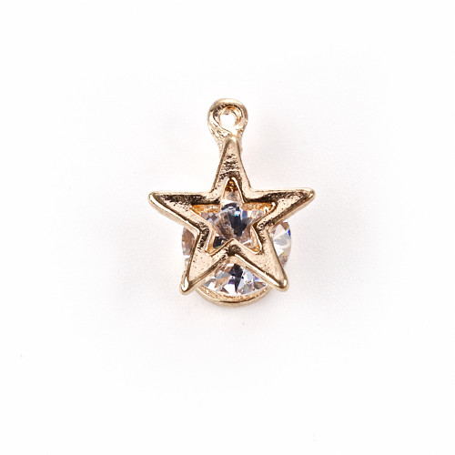 Metal pendant Star gold 1 pc.