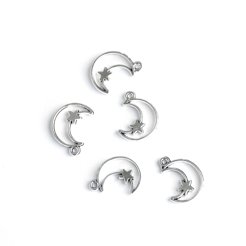 Metal pendant Moon cupronickel 1 pc.