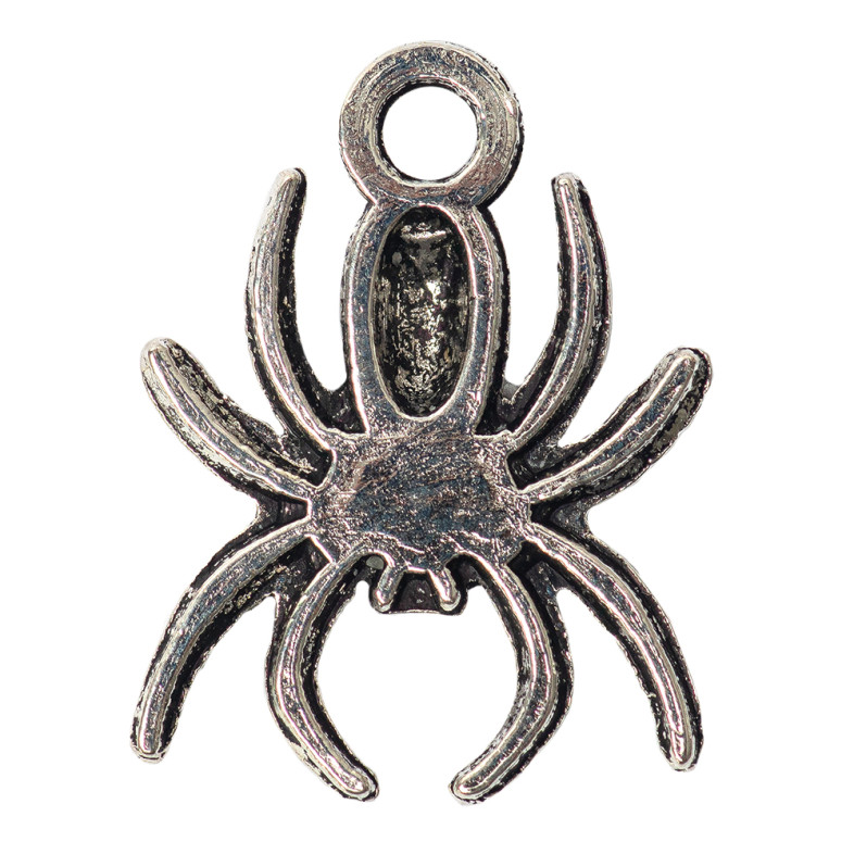 Metal pendant Spider cupronickel 1 pc.