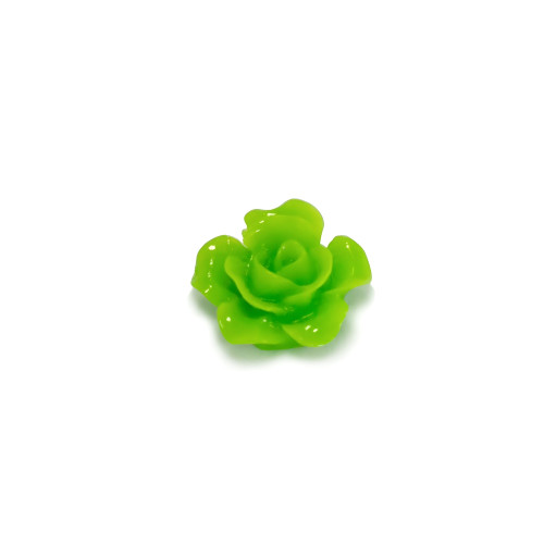 Decorative adhesive element Rose 13×6 mm light green 1 pc.