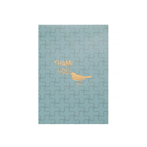 Pocztówka 90x65 mm Thank you Ptak 1 szt