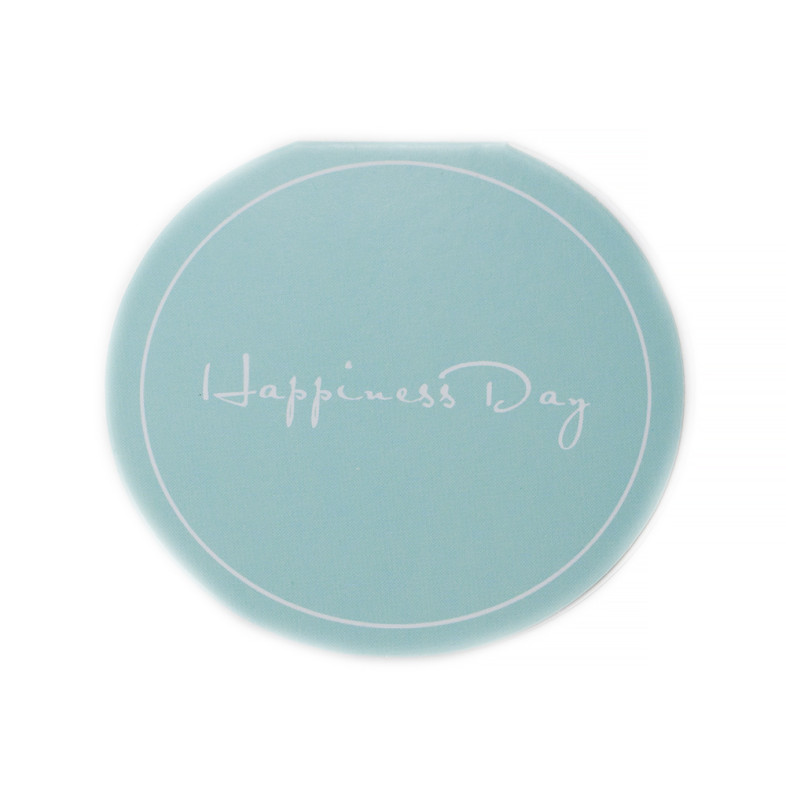 Листівка 63×70 мм Happiness Day бірюзова 1 шт
