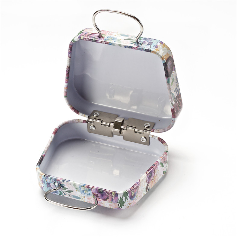 Metal box 70×55 mm Bouquet of flowers 1 pc.