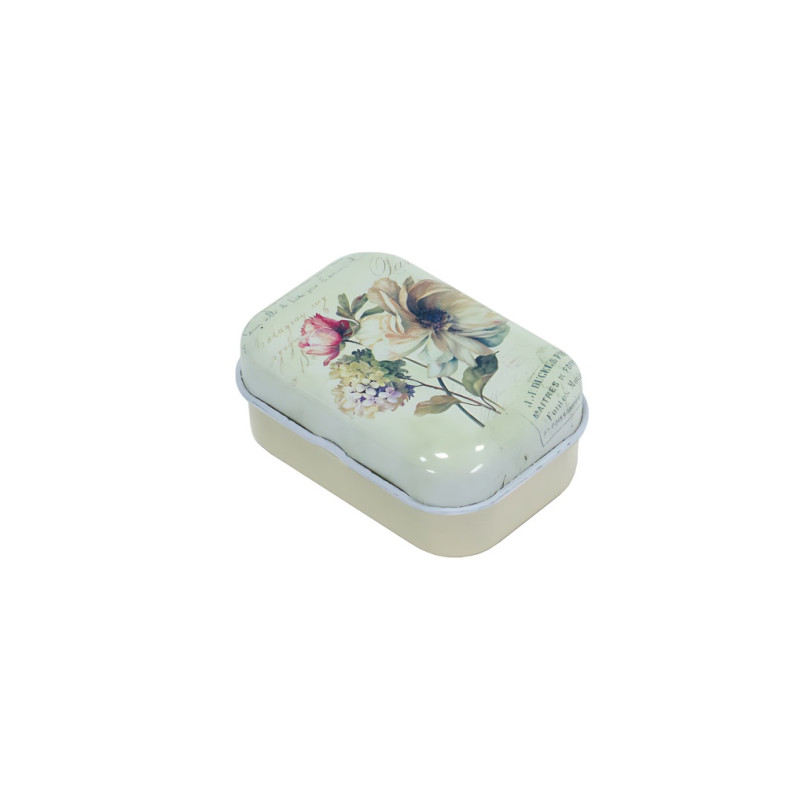 Metal box 60×40 mm Various flowers 1 pc.