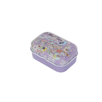 Metal box 60×40 mm Time for tea purple 1 pc.