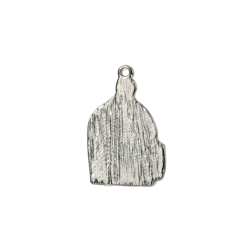 Metal pendant Birdcage cupronickel 1 pc