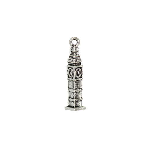 Big Ben metal pendant, cupronickel, 1 pc.