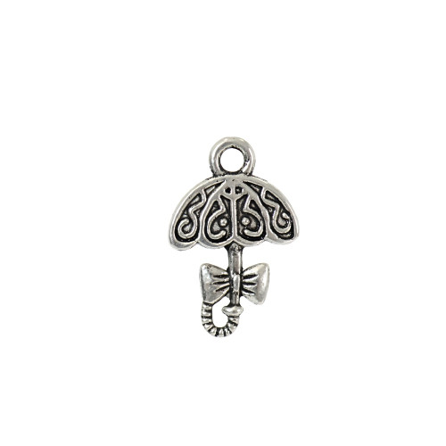 Metal pendant Umbrella cupronickel 1 pc