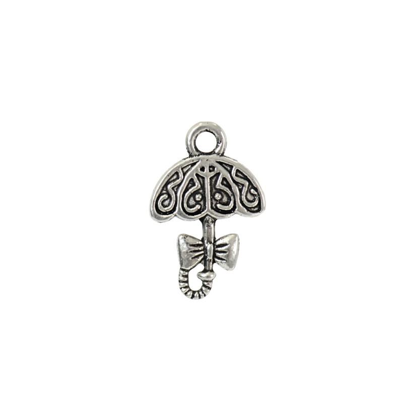 Metal pendant Umbrella cupronickel 1 pc
