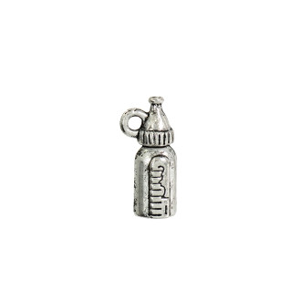 Metal pendant Baby bottle cupronickel 1 pc
