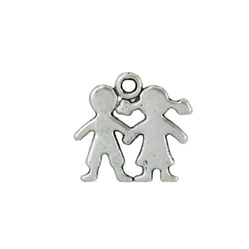 Metal pendant Couple cupronickel 1 pc