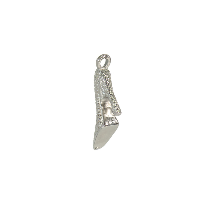 Metal pendant Shoes cupronickel 1 pc
