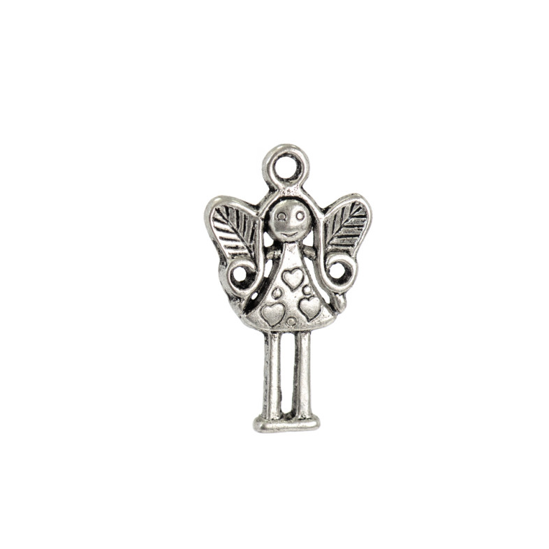 Metal pendant 26 mm Fairy cupronickel 1 pc