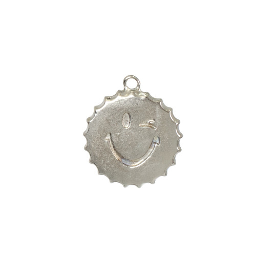 Metal pendant Cap cupronickel 1 pc