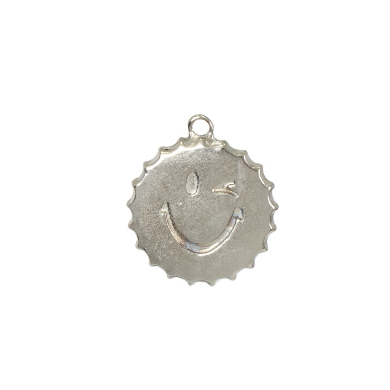 Metal pendant Cap cupronickel 1 pc